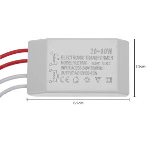 1-10pcs 220v ila 12V elektronik transformatör düşük voltajlı halojen lamba AC-DC Küçük Güç Kaynağı Sürücü Adaptör Aydınlatma Aksesuarları