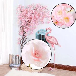 Fiori decorativi 1,5 m 68 simulazione artificiale fiore di ciliegio albero rosa arco di nozze decorazione per la casa decorazione del soffitto muro di sfondo