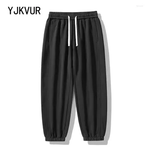 Calças masculinas YJKVUR High Standard 2024 Sweetpants Sweet Sort Sports Sports Runkgers Executando o treino atlético de cordão de tamanho grande