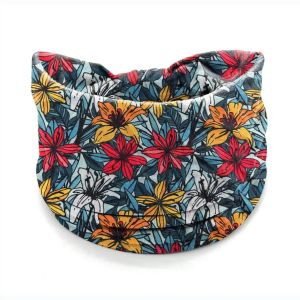 Boho Headbands Women Wide Knotted Hairbands Elastic Turban Head Bands Nonslip Floral Yoga Sports Sweatbands Workout Head Wraps