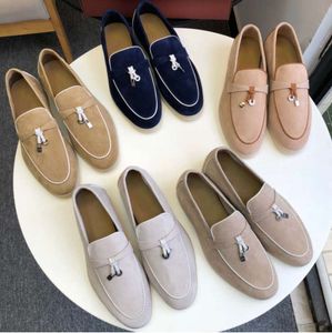Summer Walk Loafers Loro Piano Casual Shoes Leather LOFO Mens Dress shoes Moccasins comfort Flat-bottomed Casual Slip-on Lazy Fashion Shoes gwujy7ydddd