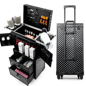 Multi-Layer-Schönheits-Tattoo-Salons Trolley Kosmetische Gepäck Großer professioneller Friseur Trolley Koffer Reisemake-up-Toolbox