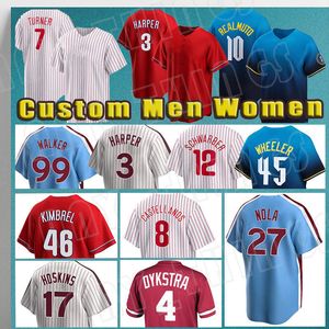 3 Bryce 7 Trea Turner Harper Baseball Jersey 8 Nick Castellanos 10 J.T. Realmuto Philadelphias Brandon Marsh Phillies Seranthony Dominguez Alec Bohm Ranger Suarez