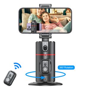 Gimbals Auto Face Tracking Tripod 360°Rotation,No App, Gesture Recognition Phone Camera Mount Smart Shooting Phone Holder for Live Video