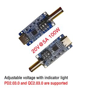 PD/QC Decoy Board Fast Charge 5V/12V/20V/28V PD decoy module QC/PD 2.0 3.0 PD3.1 DC trigger cable USB Type-C female input