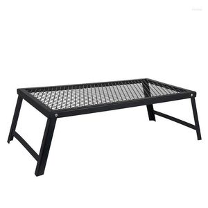Camp Furniture Outdoor Portable Net Table Cam Barbecue Mtifunctional Folding Picnic Drainage Network Frame Drop Delivery Sports Outdoo Dhatk