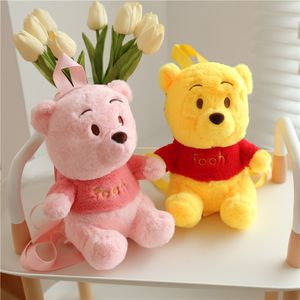 Lo zaino per lo zaino per bambini con zaino peluche per orso rosa carino all'ingrosso