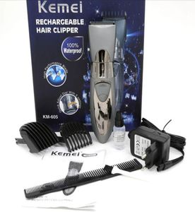 Kemei KM605 Man and Children Electric Beard s Electric Hair Clipper Trimmer Rechargeable Stainless steel blade6980094
