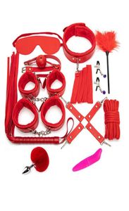 Handcuffs Bdsm Bed Bondage Set Sex Toys for Women Handcuffs Anal Nipple Clamps Rope Exotic Accessories Erotic Toys Adult Games 2118993525