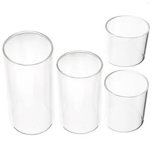 Ljushållare Rensar burkar Glass Cup Table Centerpiece Pelar Candles Holder Cylinders