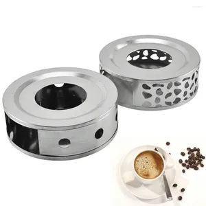 Candle Holders Tea Warmer Hollow Out Stainless Steel Heater Household Stand Base For Teapot Cups 18.5cmx5cm