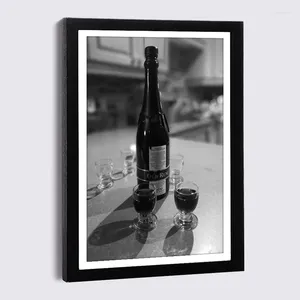 Frames Wood Canvas Frame 5 '' 7 '' 8 '' A3 com Picture Black Picture Wine Glass Sexy Mulher Sports Car Poster Nórdico PO Decoração de Parede