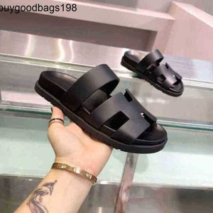 Chypres sandalet bayan terlik tasarımcısı sandal yaz deri düz dip erkekler takılmayan ikinci amca muffin bea logo 5463 j3ad