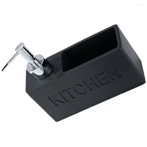 Liquid Soap Dispenser Kitchen With Sponge Holder Press Type Lotion Bottle Supply