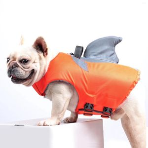 Dog Apparel Summer Life Jacket Jacket High Fuoyancy Security Colet com alça de resgate para cães grandes pequenos nadar refletivo