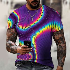 Short Sleeved Mens T-shirt Casual Digital Printing