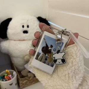 Kawaii акрил прозрачный 3 -дюймовый Kpop Photocard Photo Protecter Card Card идол