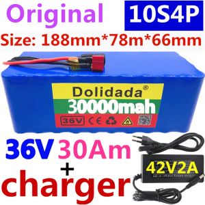 100% Original 36V Batterie 10S4P 100AH Batterie Pack 1000W Hochleistungsbatterie 42 V 100000mAH Ebike Elektrofahrrad BMS+42V2A Ladegerät