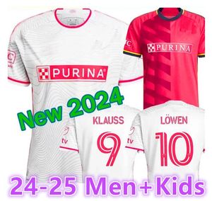 23 24 St. L ouis City SOCCER JERSEYS MLS HOME Away st Louis''RED' SC white NILSSON 4 KLAUSS 9 NELSON GIOACCHINI VASSILEV BELL PIDRO FOOTBALL SHIRT Mens fans player LOWEN88