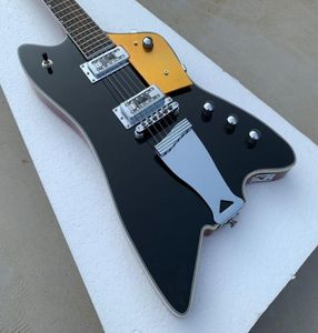 G6199 Billybo Jupiter Fire Thunderbird Black Top Guitar Ecretista Vermelho Corpo de Magania Sparkle Gold PickGuard9102641