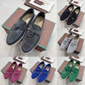 Summer Walk Loafers Loro Piano Mens Woman Dress Flat Low Top Suede Leather Moccasins Comfort Loafer casual shoes Sneakers Send Shoes and Dust Bag
