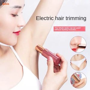 Tragbares Mini Electric Epilator Gesichtsbehaarung Schmerzloser Haarentfernung Bikini Trimmer wiederaufladbare Epilator für Frauen 240403