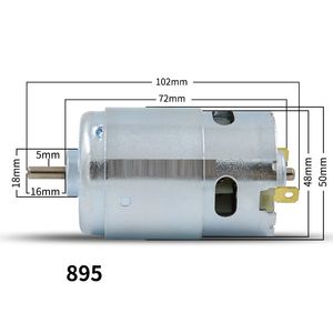 895 Wysoki moment obrotowy Wysokie RPM Silniki DC 12 V 24 V