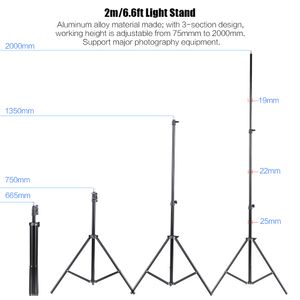 Andoer Photo Studio Lighting Kit 3pcs 50*70 cm softbox 12pcs45w glödlampa 3 st 4in1 glödlampa socket 3 st 2mlight stativ cantilever stick