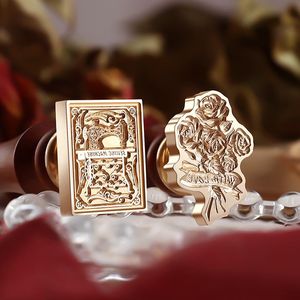 3D Butterfly Rose Flower Rabbit Embossed Wax Seal Stamp Sealing Stamp Head For Cards Envelopes Wedding Invitations Scrapbooking