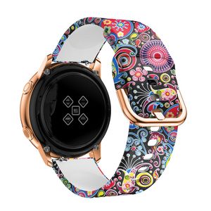 Samsung Galaxy Watch Active 2 40mm /44mm /3 41mm Watch Wlistband for Huawei GT 2 42mm用のBehuaシリコンオリジナル20mmバンドストラップ