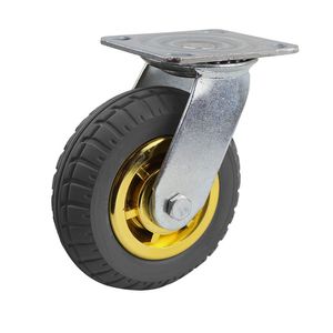 Ruota universale super pesante 4 5 6 pollici di usura in gomma silenziosa resistente al carrello silenzioso ruote mobili ruote mobili con carico 400 kg