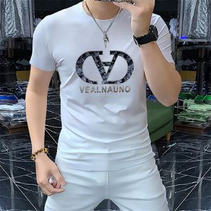 2024 NOVO ESTILO Homens feminino T Camisetas Designer Moda Hot Drill Letter Cotton T-shirts Roupas Esportes Esportes de camiseta Tees M-5xl