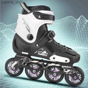 Inline Roller Skates Original FQH Slalom Slade Inline Roller Skates 83A Räder Kid Adult Skating Shoes Street Street FSK Fitness Skating Patine Y240410