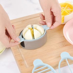 Hot Sale Cooking Tools 3in1 Cut Multifunctional Kitchen Egg Slicer Sectione Cutter Mold Flower Edges Gadgets Toolsfor Kitchen Egg Slicer Cutter