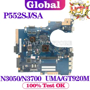 Motherboard P552S Mainboard For ASUS Pro552SJ Pro552SA PE552SJ P552SA PX552SA P552SJ PE552SA PX552SJ Laptop Motherboard N3050 N3700 DDR3L