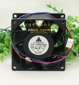 Cooling Free Shipping Delta Electronics FFB0812SHE 80mm DC12V 0.87A Server Cooling Fans Server Square Fan 3wire 80x80x38mm
