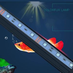 Barra a led dell'acquario luce impermeabile frota di pesce luce 32/46/52 cm Modifica dell'acquari della lampada sottomarino illuminazione eu spina