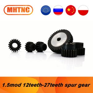 1.5 mod Spur gear 12 teeth-27 teeth inner hole 6mm 8mm 12mm 14mm 16mm Motor gear for straight rack for CNC