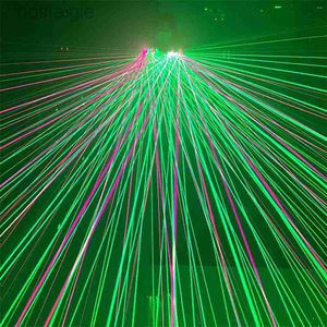 Punti giocattolo rave a LED Cool Green Red Laser Guglie a mano Disco Stage Performance Props Night Club Party Ballroom Lighting Costumi di Natale 240410