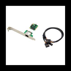 Kort 2,5 GB Nätverkskort 2500 Mbps Gigabit Ethernet -kort LAN -adapter 1 Port RJ45 Mini PCIe Network Adapter för PC Desktop