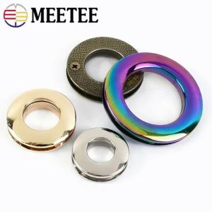 Meetee 4/10Pcs 10-25mm High-quality Metal Bag Buckles Eyelet Screw Grommet Die Casting O Ring Eyelets DIY Sewing Accessories