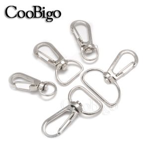 10pcs Metal Swivel Lobster Clasp Snap Hook Trigger Key Chain Rings Holder for DIY Craft Outdoor Backpack Bag Parts