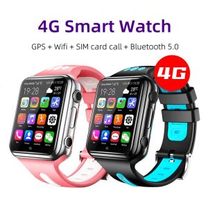 Watches Android 9.0 4G Smart Watch W5 Kids GPS Positionering Titta på Dual Camera Shooting Recording WiFi Internet Boys and Girls Video Calls