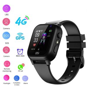 Watches 2023 Yeni Kids 4G Akıllı İzle 400mAh SOS GPS Konum Su Geçirmez Video Arama WiFi Kart Çocuklar İçin Akıllı Swatch Kamera
