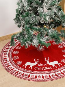 30.7/35/47/48 Inches White Plush Christmas Tree Skirt Double Layers Base Cover Xmas Tree Mat Skirt for New Year Decor Xmas Party