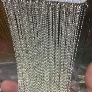 480pcs collana di catene a sfera placcata in argento shinny da 45 cm 18 pollici 1 2 mm ottimo per le piastrelle di vetro a pendente in vetro e MO2676