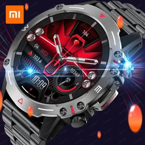 Watches Xiaomi Mijia Military Rugged Smart Watch for Men 410mAh Battery AMOLED Heart Rate Monitoring Outdoor 100+ Sports Mode Smartwatch
