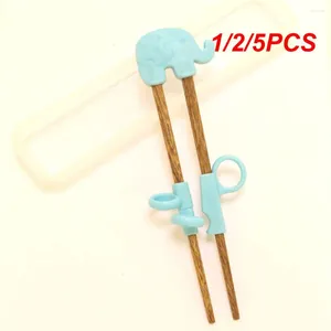 Chopsticks 1/2/5PCS Primary Learning Easy To Use Encourage Independent Eating Safe And Durable Cute Cartoon Animals Design