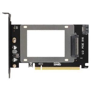 Cartões pcie riser 3.0 4x x16 para U.2 sff8639 adaptador nvme pcie ssd pcie para u2 cartão m.2 ngff 2.5 'ssd para pciex16 intel