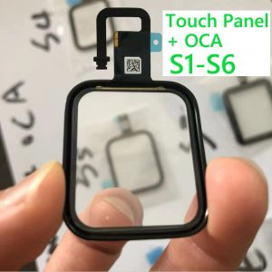 Pannello per lenti in vetro touch screen sullo screen al tocco di screen con otteria per la serie OCA per Apple Watch Serie SE 1 2 3 4 5 6 38mm 42mm 40mm 44mm